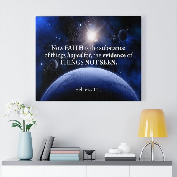 Scripture Canvas Things Not Seen Hebrews 11:1 Christian Bible Verse Meaningful Framed Prints, Canvas Paintings - Image 8