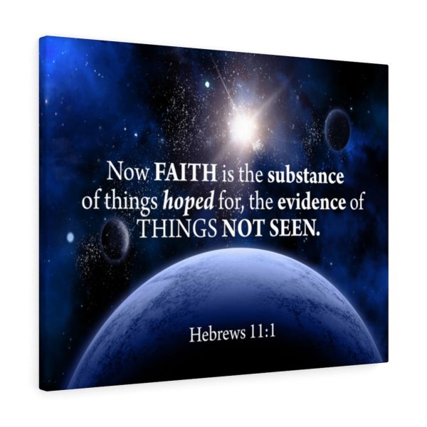 Scripture Canvas Things Not Seen Hebrews 11:1 Christian Bible Verse Meaningful Framed Prints, Canvas Paintings