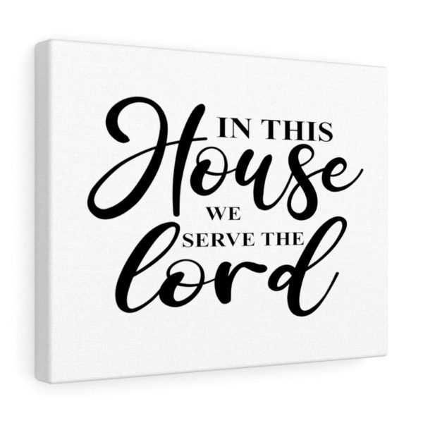 Scripture Canvas In This House We Serve The Lord Christian Bible Verse Meaningful Framed Prints, Canvas Paintings - Image 4