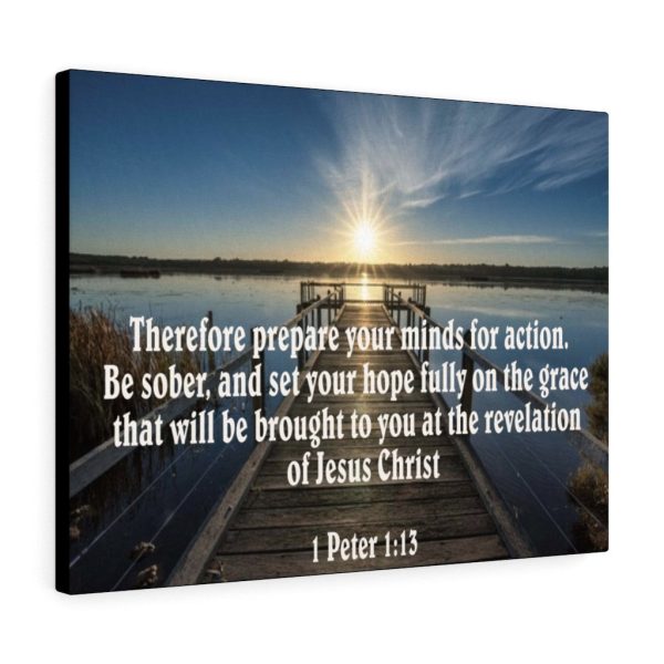 Scripture Canvas Be Sober 1 Peter 1:13 Christian Bible Verse Meaningful Framed Prints, Canvas Paintings - Image 2