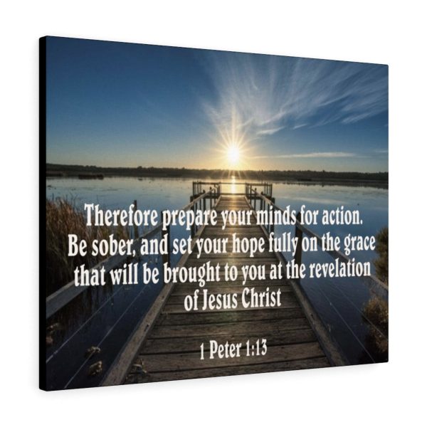 Scripture Canvas Be Sober 1 Peter 1:13 Christian Bible Verse Meaningful Framed Prints, Canvas Paintings - Image 3