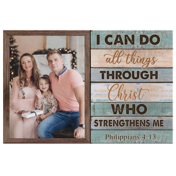 I Can Do All Things Through Christ Custom Canvas Print, Christian Gifts - Image 3