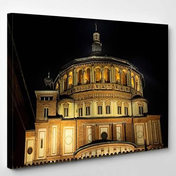 Church Santa Maria Delle Grazie City 2 Last Supper Christian Premium Multi Canvas Prints, Multi Piece Panel Canvas Luxury Gallery Wall Fine Art Print