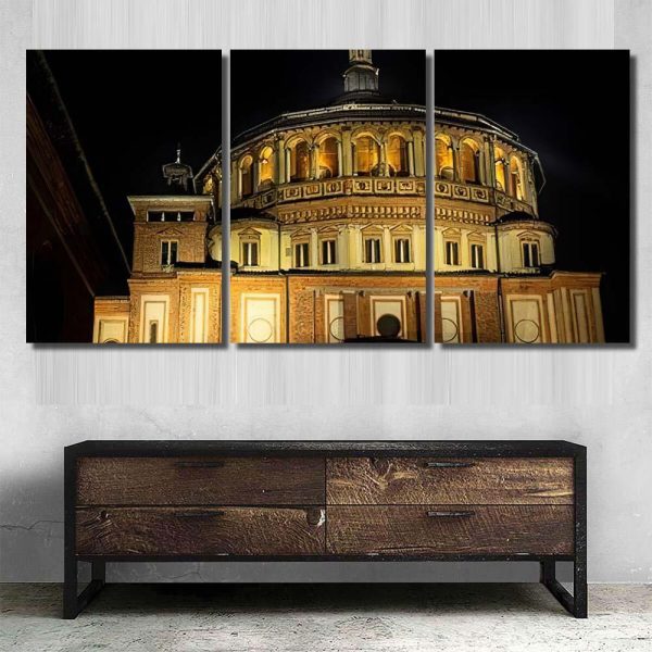 Church Santa Maria Delle Grazie City 2 Last Supper Christian Premium Multi Canvas Prints, Multi Piece Panel Canvas Luxury Gallery Wall Fine Art Print - Image 6