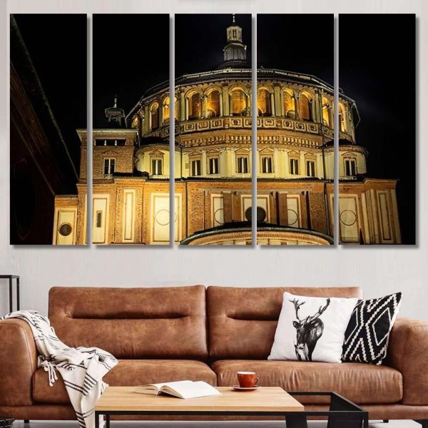 Church Santa Maria Delle Grazie City 2 Last Supper Christian Premium Multi Canvas Prints, Multi Piece Panel Canvas Luxury Gallery Wall Fine Art Print - Image 8