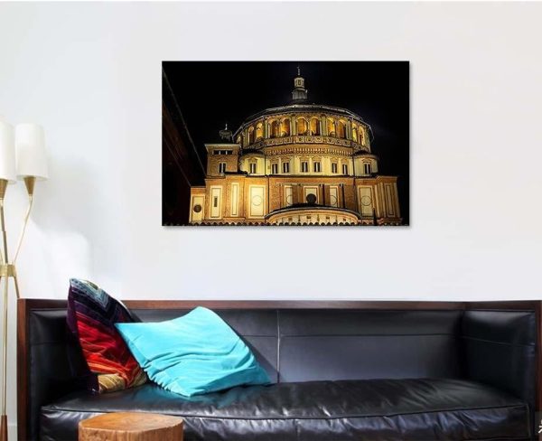 Church Santa Maria Delle Grazie City 2 Last Supper Christian Premium Multi Canvas Prints, Multi Piece Panel Canvas Luxury Gallery Wall Fine Art Print - Image 4