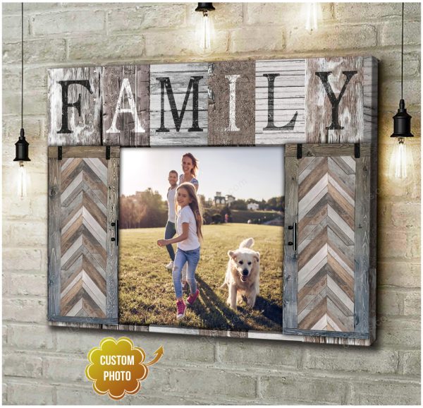 Personalized Photo Valentine's Day Gifts Family Anniversary Wedding Present - Customized Canvas Print Wall Art Home Decor