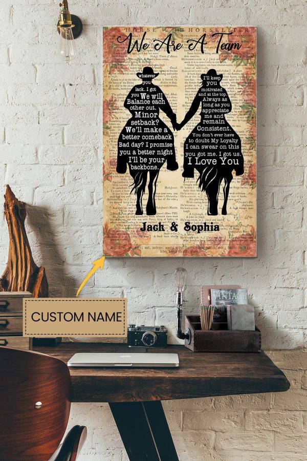 Cowboy Girl Cow Girl Personalized Canvas Love Gift For Valentine Day Lover Crush Cowboy Canvas Gallery Painting Wrapped Canvas Framed Prints, Canvas Paintings