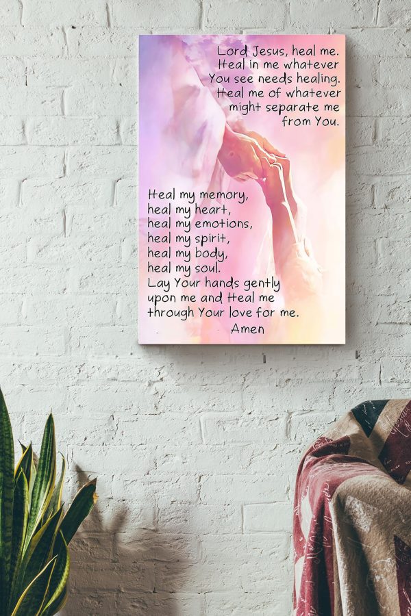 Prayer For Healing Christian Gift For Christmas Decor Son Of God Daughter Of God Canvas Framed Prints, Canvas Paintings - Image 2