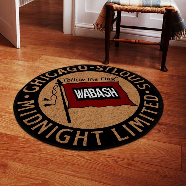 Wab Round Mat Wabash Railroad Wab Round Floor Mat Room Rugs Carpet Outdoor Rug Washable Rugs