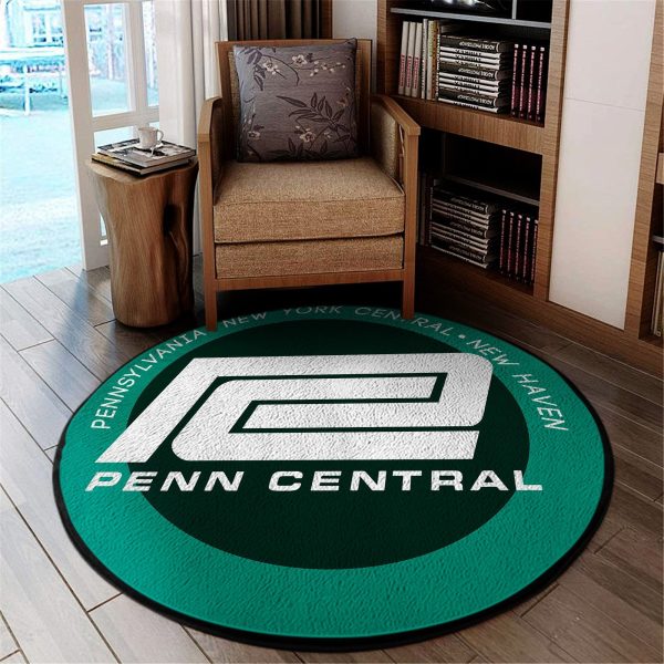 Pcr Round Mat Penn Central Railroad 04523 Living Room Rugs, Bedroom Rugs, Kitchen Rugs