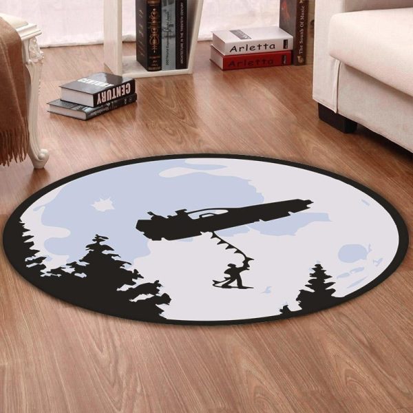 Btf Round Mat Back To The Future Marty Mcfly Delorean Dmc Bttf Round Floor Mat Room Rugs Carpet Outdoor Rug Washable Rugs - Image 2