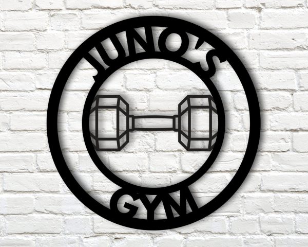 Gym Sign, Personalized Home Gym Sign, Custom Metal Gym Sign, Home Gym - Image 2