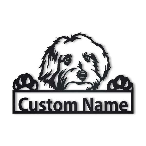 Personalized Maltese Dog Metal Sign Art, Custom Maltese Dog Metal Sign