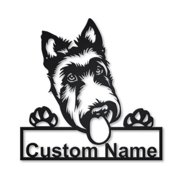 Personalized Scottish Terrier Dog Metal Sign Art, Custom Scottish Terr