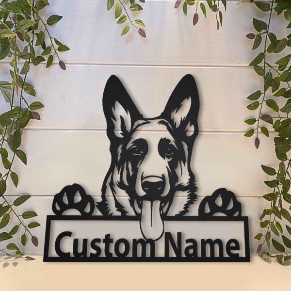 Personalized German Shepherd Dog Metal Sign Art, Custom German Shepher - Image 2