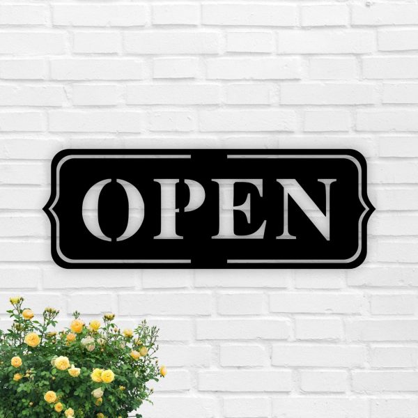 Open Sign Simple Open Sign Open Shop Sign Open Building Sign Open Deco