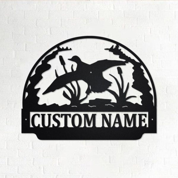 Custom Carreen Duck Hoop Personalized Duck Name Sign Decoration For Ro