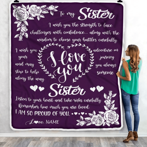 Personalized To My Sister Blanket From Brother I Wish You The Strength - Image 6