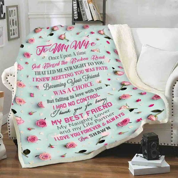 To My Wife My Bestfriend My Lover Custom Valentine Day Blanket, Husban - Image 5