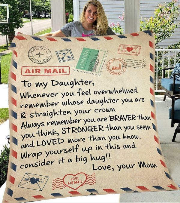 Loved More than You Know Mom Gift For Daughter Fleece Blanket