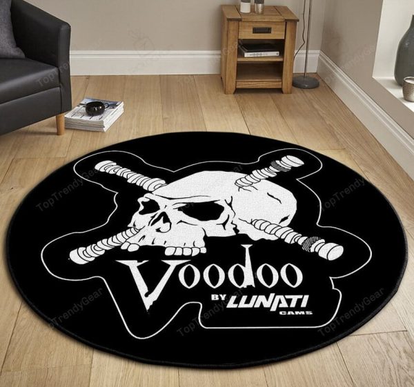 Lunati Voodoo Camshaft Racing Round Mat Round Floor Mat Room Rugs Carpet Outdoor Rug Washable Rugs - Image 2