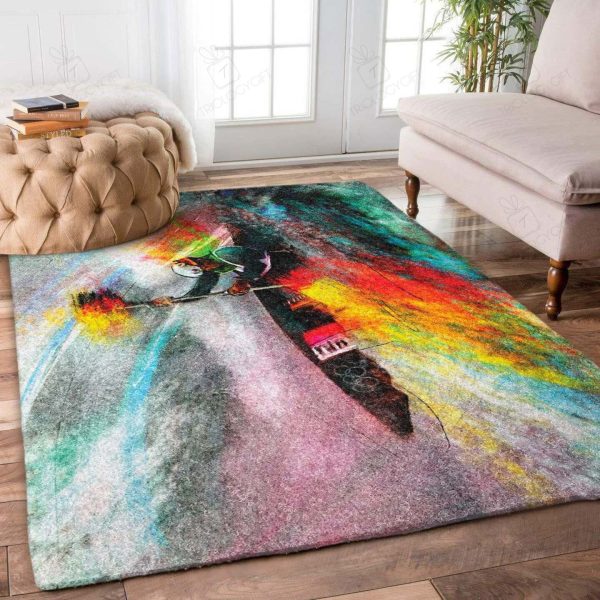 Kayaking Rectangle Rug Decor Area Rugs For Living Room Bedroom Kitchen Rugs Home Carpet Flooring Rs017165 Print