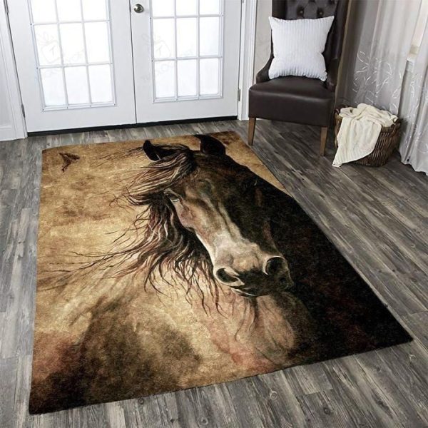 Horse Rectangle Rug Decor Area Rugs For Living Room Bedroom Kitchen Rugs Home Carpet Flooring Rs015964 Print